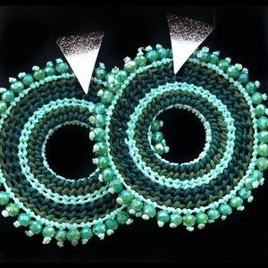 Hand Made Earrings. Colombian style